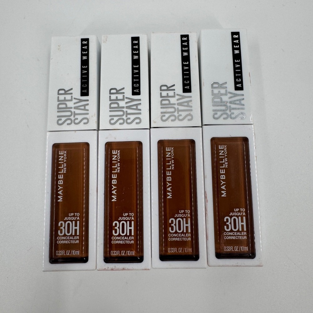 Lot of 4 Maybelline Super‎ Stay Active Wear Concealer Shade 57 30H Full Coverage